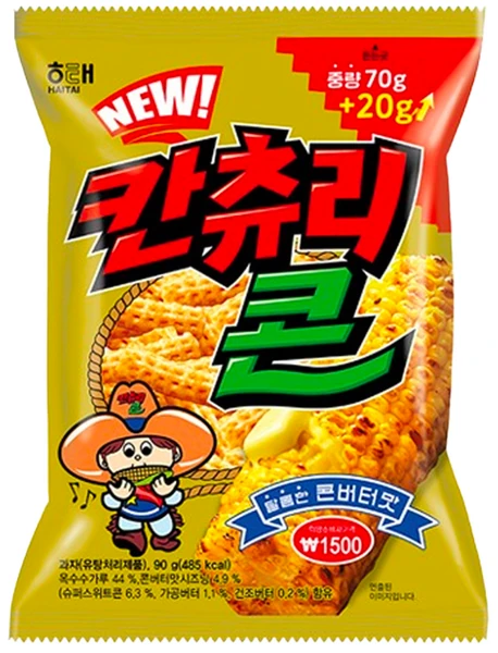 Koreanischer Mais Snack mit Butter Geschmack von HAITAI