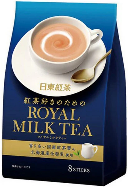 Japanisches Royal Milk Tea Instant-Pulver (8 Sticks) von NITTO