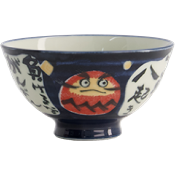 Kawaii Bowl / Schale für Reis - Daruma Blau von TOKYO Design Studio (300ml)