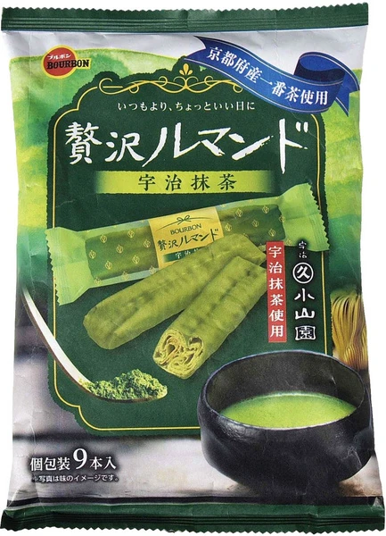 Japanische Uji Matcha Crepe Waffeln von Bourbon