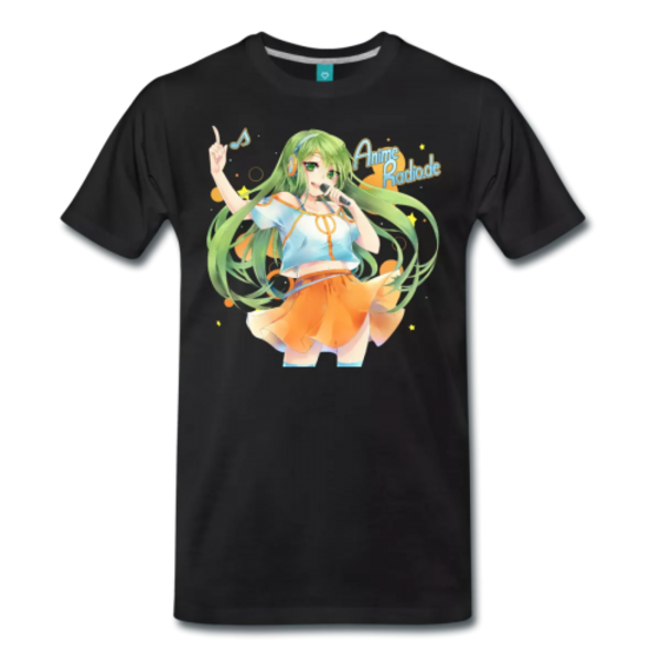 T-Shirt - AnimeRadio.de - Manami Stage Outfit - Mann Schwarz - Größe: L