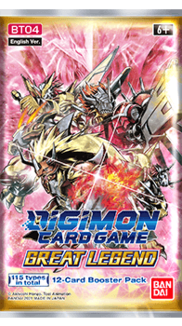 Great Legend (BT-04) - Digimon Card Game - Booster Display - Englisch (24 Booster mit je 12 Karten)