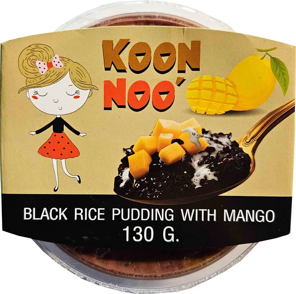 Koon Noo - Schwarzer Reispudding mit Mango von Thai Ha