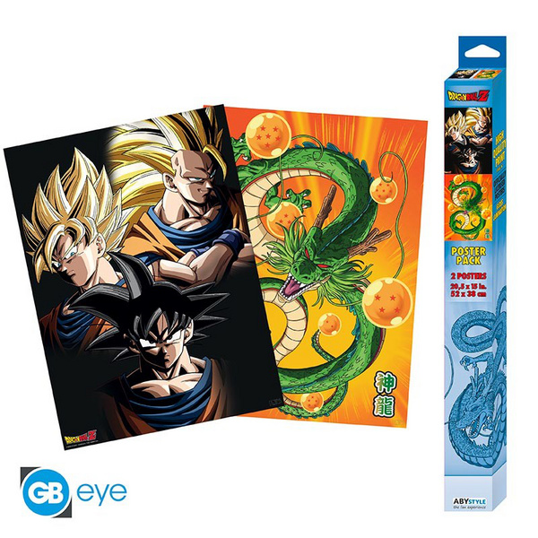 Dragon Ball - Chibi Poster Set - Goku & Shenron - ABYStyle