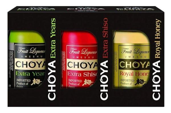 CHOYA Set - Extra Years, Extra  Shiso & Royal Honey - Japanischer UME - Pflaumenwein [EINWEG]