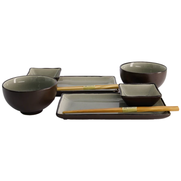 Geschenke Set Schalen "Glasiges Grau" (8-teilig) von TOKYO Design Studio