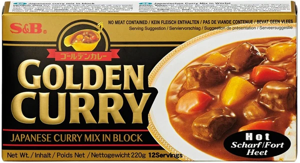 Japanischer Golden Curry Mix - Karakuchi - Scharf (12 Portionen) von S&B