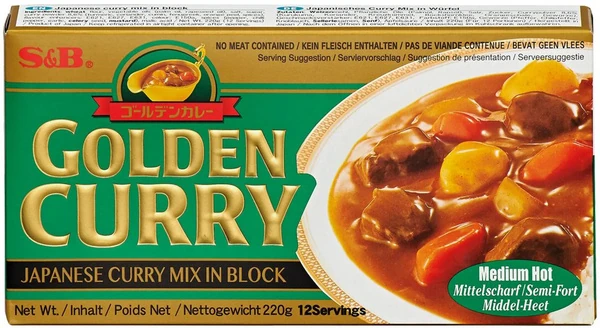 Japanisches Golden Curry Mix - Mittelscharf (12 Portionen) von S&B