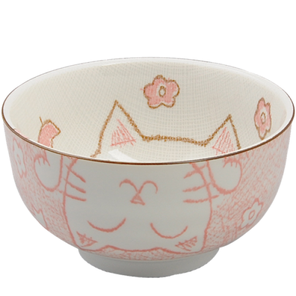 Kawaii Bowl / Schale für Reis - Tayo Lucky Cat Pink von TOKYO Design Studio (300ml)
