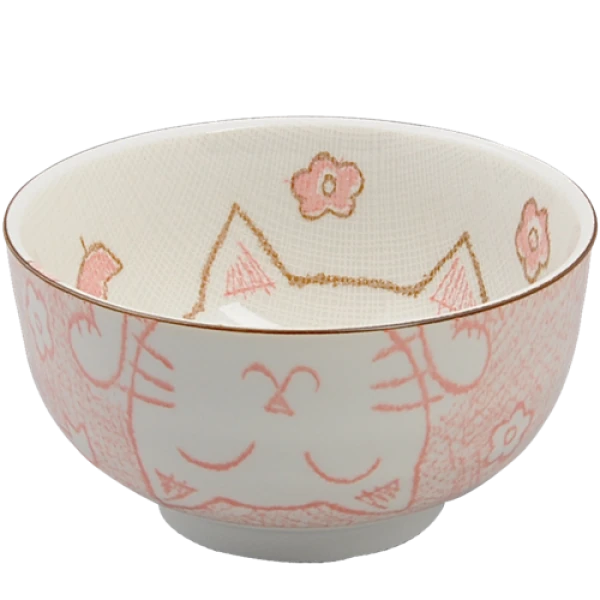 Kawaii Bowl / Schale für Reis - Tayo Lucky Cat Pink von TOKYO Design Studio (300ml)