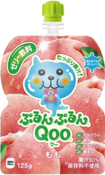 Japanischer Jelly Drink - Pfirsich von QOO [EINWEG]