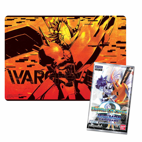 Wargreymon - Digimon - Exklusive Spielmatte & BT5 Booster Pack - Bandai