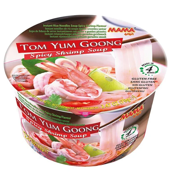 Instant Reisnudeln - Toom Yum Goong - Spicy Garnelen von MAMA