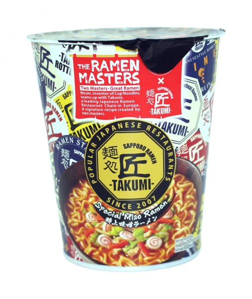 Cup-Nudeln - Takumi Ramen mit Miso - The Ramen Masters von Nissin [Limited Edition]