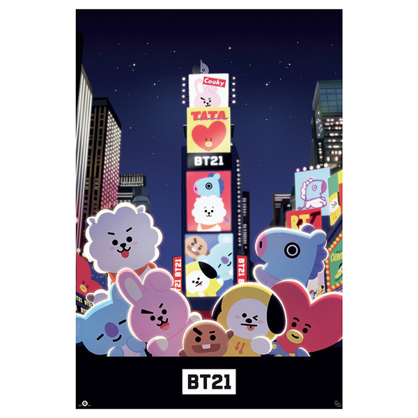 BT21 - Times Square Poster von GB Eye