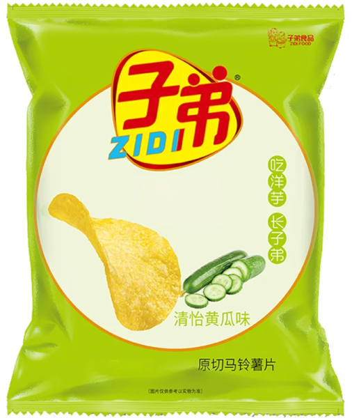 Kartoffelchips mit Gurkengeschmack von ZIDI Food