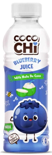 Blaubeer Drink mit Nata de Coco von Coco Chi [EINWEG]