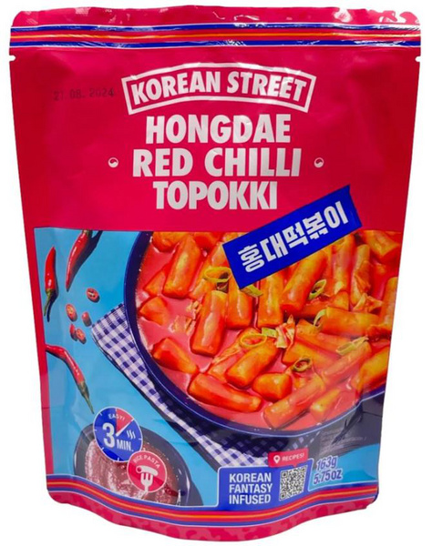 Hongdae Topokki Reisnudeln mit süß-scharfem Chili Geschmack von Korean Street