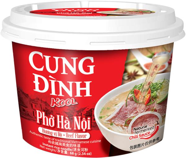 Cup-Reisbandnudeln - Pho Bo nach Ha Noi Art mit Rindfleisch von KOOL