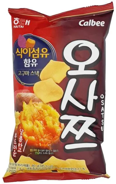 Haitai Osatsu - Koreanische Süßkartoffel Chips von Calbee