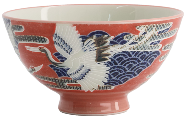 Kawaii Bowl - Kranich - Rot von Tokyo Design Studio (300ml)