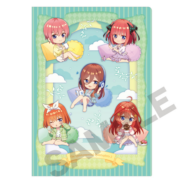 The Quintessential Quintuplets Season 2 (Mint Nobicolo) - Clear File / Aktenhülle - Crux