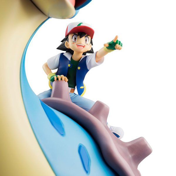 Ash Ketchum / Satoshi mit Pikachu und Lapras - Megahouse G.E.M.