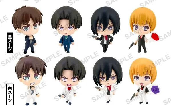 Lucky Box - Attack on Titan - Shiro Kuro Capsul - Sammelfiguren - Bushiroad