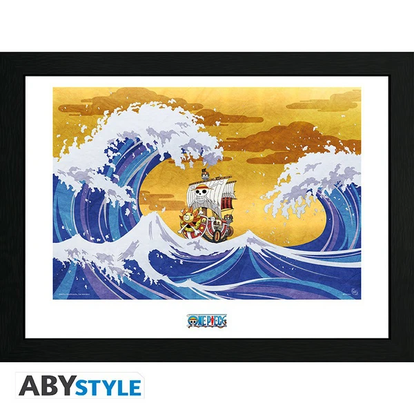 "Thousand Sunny" - Sammeldruck mit hochwertigem Rahmen - One Piece - GBeye