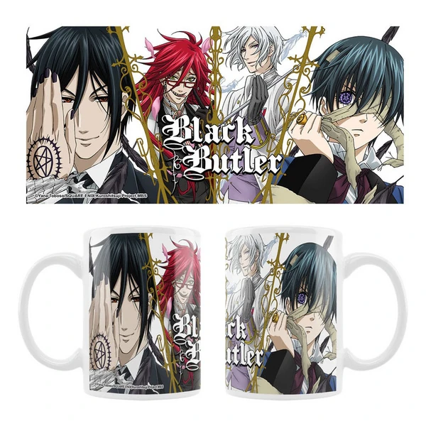 Black Butler - Keramiktasse - Sebastian, Grell, Ash, Ciel - Sakami Merchandise