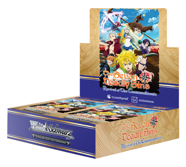 Weiss Schwarz - The Seven Deadly Sins - Revival of the Commandments - Booster Display (16 Booster mit je 9 Karten) - Englische Version