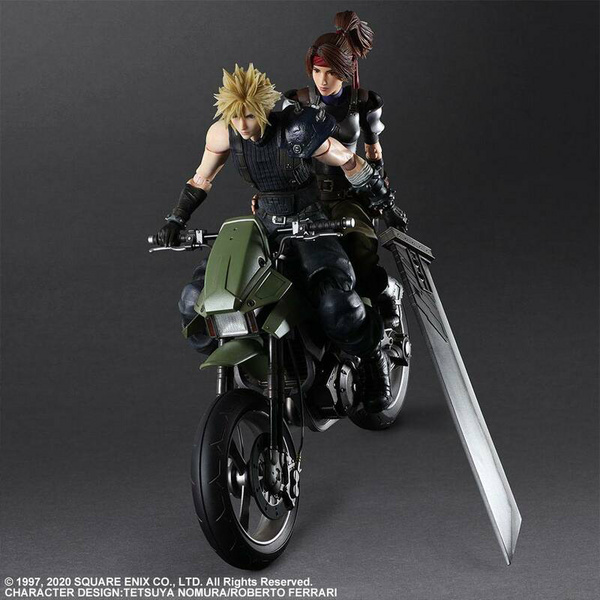 Cloud, Jessie & Bike - Final Fantasy VII Remake Play Arts Kai - Square Enix