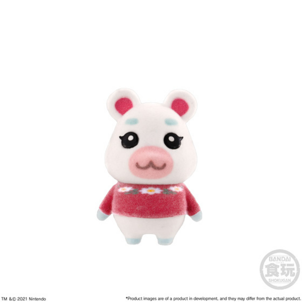 Emilie / Flurry / Yukimi - Minifigur mit beflockter Oberfläche - Animal Crossing: New Horizons - Bandai