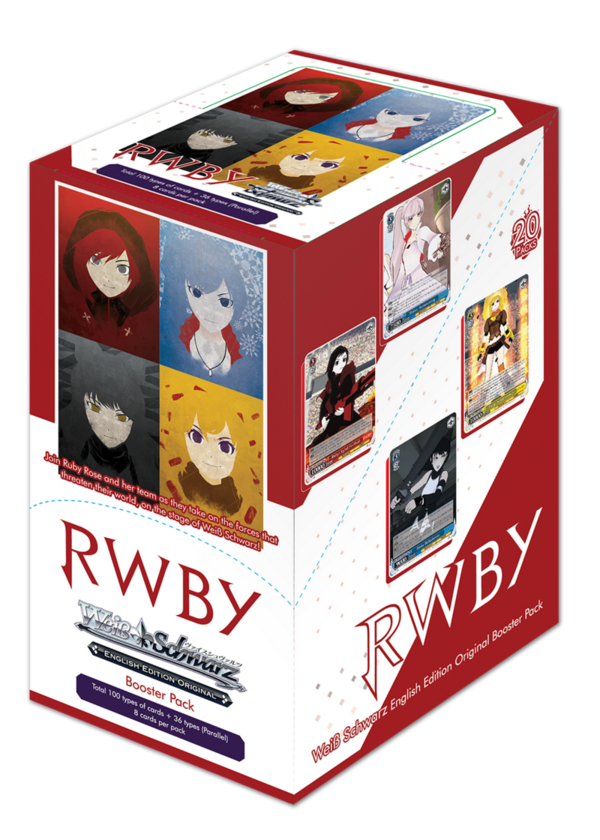 Weiss Schwarz - RWBY - Booster Display (20 Booster mit je 8 Karten) - Englische Version