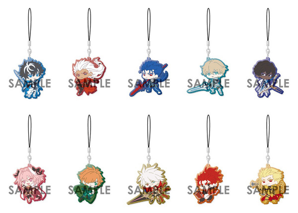 Fate/EXTELLA LINK - Clear Rubber Strap - Anhänger - Komplettset - 10 Stück