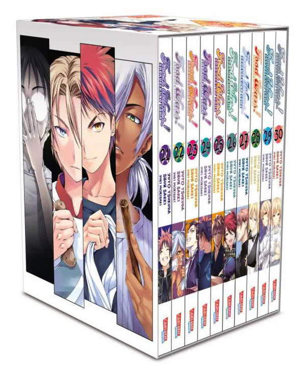 Food Wars - Shokugeki No Soma - Carlsen - Band 21 - 30 im Sammelschuber mit Extra