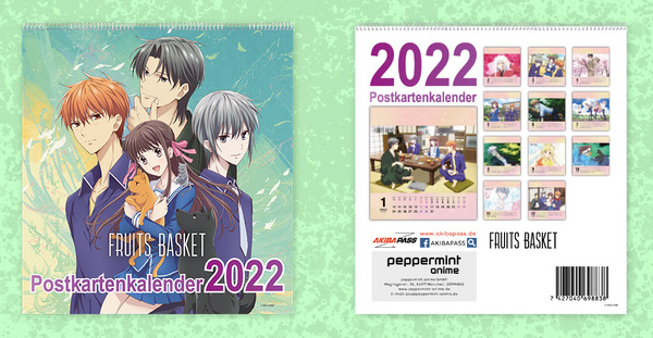 Fruits Basket – Postkartenkalender 2022