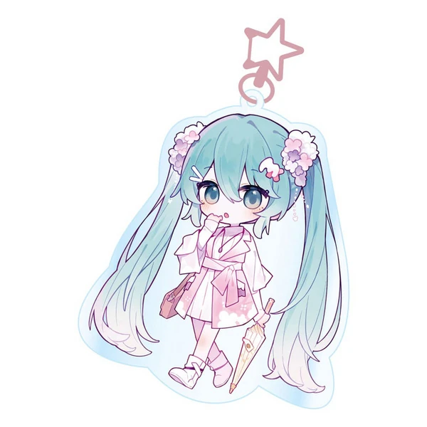 Kawaii Summer Time - Hatsune Miku - Acryl Schlüsselanhänger - POPbuddies