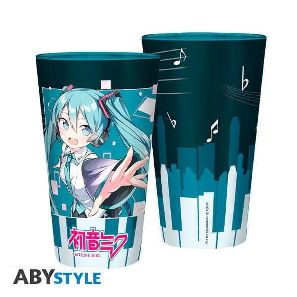 Hatsune Miku - "Musical City" - XXL Glas - 400ml - AbyStyle