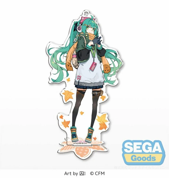 Hatsune Miku - QIUZHANG Design - Aki Ryokou / Herbstreise - Stand Keychain - Sega