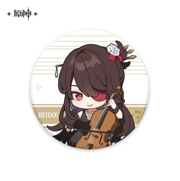 Beidou Chibi Ver. - Melodies of an Endless Journey - Button - Genshin Impact - miHoYo