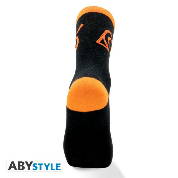 Konoha - Naruto Shippuden - Socken (Schwarz & Orange) - AbyStyle