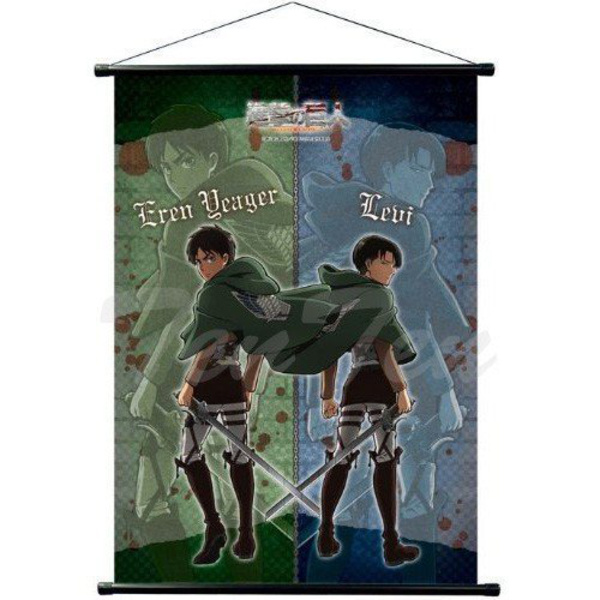 Levi & Eren - Attack on Titan - Wallscroll