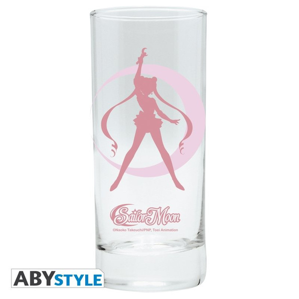 Logo und Silhouette - Sailor Moon Glas