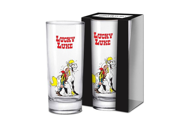 Luke und Jolly Jumper 2 - Lucky Luke Long Drink Glas - Zag Toys