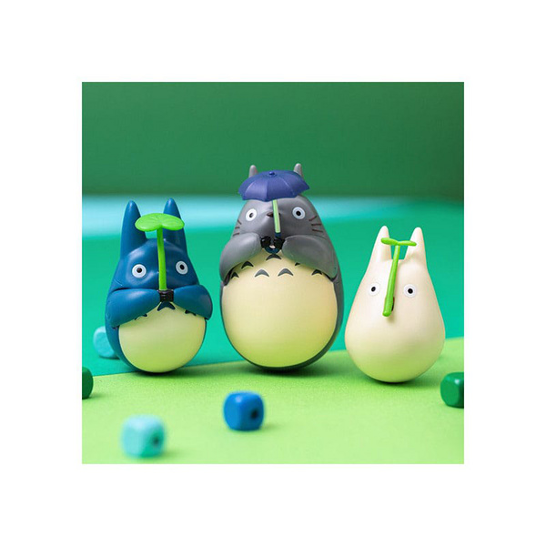 Mittlerer Totoro mit Blatt - Mein Nachbar Totoro - Figur mit rundem Boden - Semic [B-Ware]