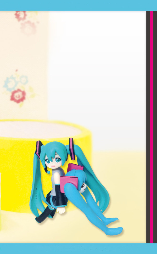 Miku mit Shiteyanyo am Rücken - Hatsune Miku x Shiteyanyo Collection