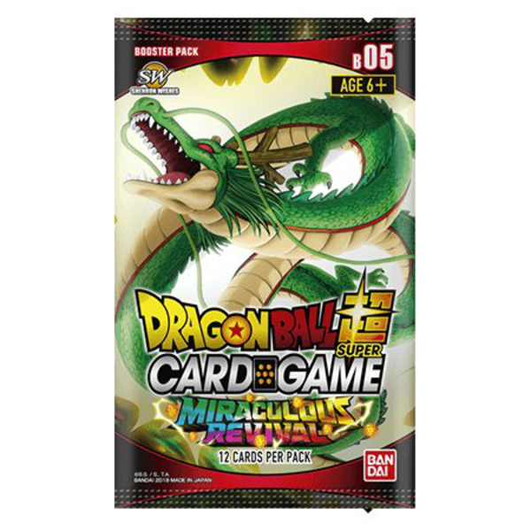 Miraculous Revival Booster Packung - Dragon Ball Super Card Game Season 5 (Englische Version) - 12 Karten