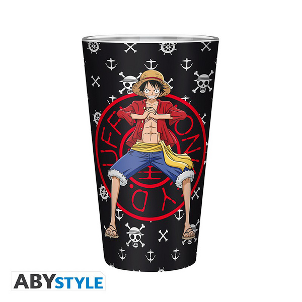 Monkey D. Ruffy 400 ml Glas - One Piece - AbyStyle