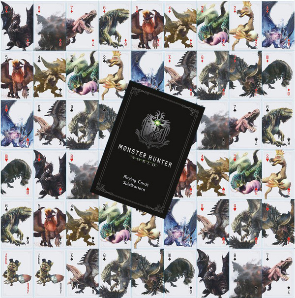 Monsters - Monster Hunter World Spielkarten - 54er Deck